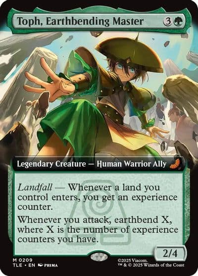 Toph Earthbending Master Extended Art Avatar: The Last Airbender: Eternal-Legal Magic card