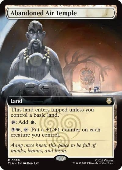 Abandoned Air Temple Extended Art Avatar: The Last Airbender Magic card