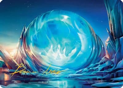 Aangs Iceberg Art Card Gold Stamped Signature Art Series: Avatar: The Last Airbender Magic card