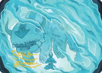 Aangs Iceberg 2 Art Card Gold Stamped Signature Art Series: Avatar: The Last Airbender Magic card