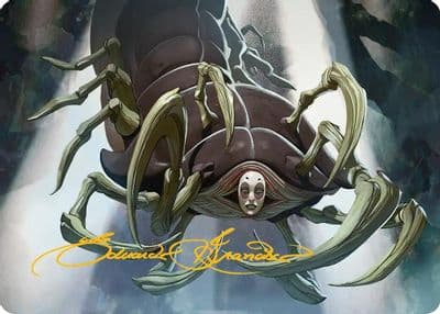 Koh the Face Stealer Art Card Gold Stamped Signature Art Series: Avatar: The Last Airbender Magic card
