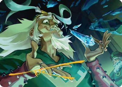 Bumi King of Three Trials Art Card Gold Stamped Signature Art Series: Avatar: The Last Airbender Magic card