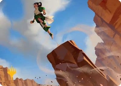 Pillar Launch Art Card Gold Stamped Planeswalker Symbol Art Series: Avatar: The Last Airbender Magic card