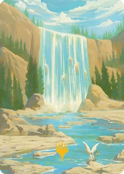 Island Art Card Gold Stamped Signature Art Series: Avatar: The Last Airbender Magic card