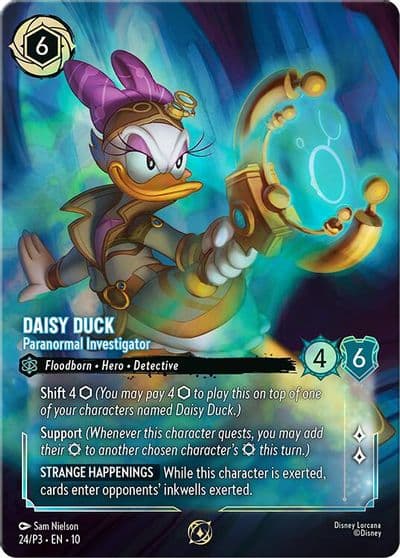Daisy Duck Paranormal Investigator Store Championship Disney Lorcana Promo Cards Lorcana card