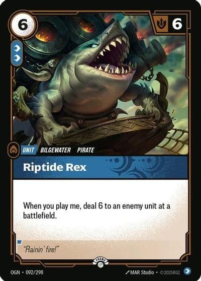 Riptide Rex Riftbound Organized Play Promotional Cards Riftbound card