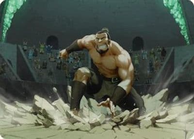 The Boulder Ready to Rumble Art Card Art Series: Avatar: The Last Airbender Magic card