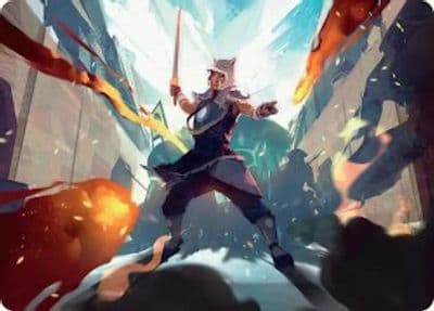 Sokka Tenacious Tactician Art Card Art Series: Avatar: The Last Airbender Magic card