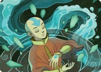 Aang at the Crossroads Art Card Art Series: Avatar: The Last Airbender Magic card