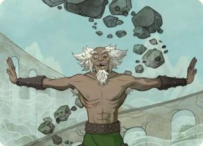 Bumi Unleashed Art Card Art Series: Avatar: The Last Airbender Magic card