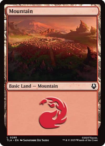 Mountain 0285 Avatar: The Last Airbender Magic card