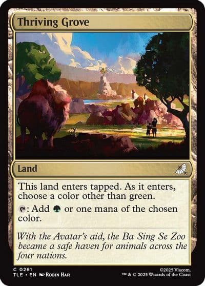 Thriving Grove Avatar: The Last Airbender: Eternal-Legal Magic card