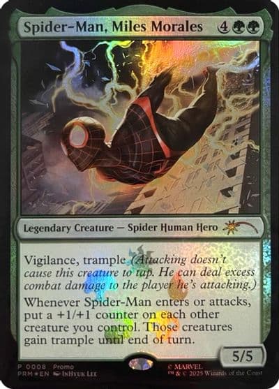 Spider Man Miles Morales Unique and Miscellaneous Promos Magic card