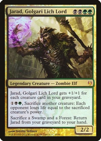 Jarad Golgari Lich Lord Duel Decks: Izzet vs. Golgari Magic card