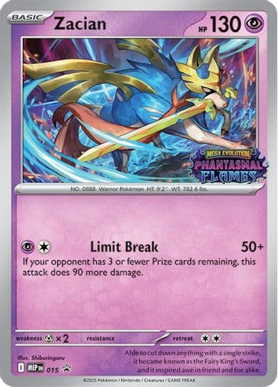 Zacian (Prerelease) ME: Mega Evolution Promo Pokemon card