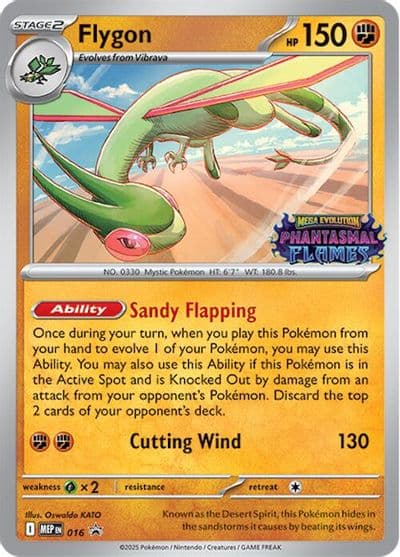 Flygon (Prerelease) ME: Mega Evolution Promo Pokemon card