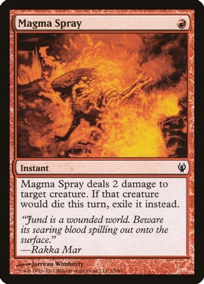 Magma Spray Duel Decks: Izzet vs. Golgari Magic card