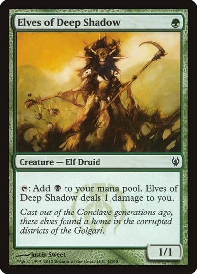 Elves of Deep Shadow Duel Decks: Izzet vs. Golgari Magic card