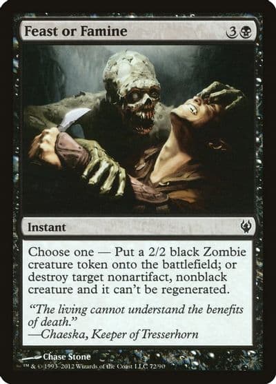 Feast or Famine Duel Decks: Izzet vs. Golgari Magic card