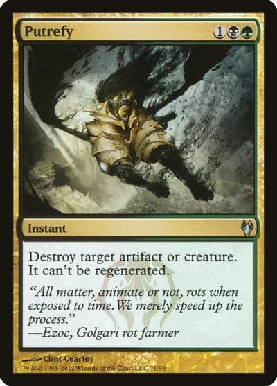 Putrefy Duel Decks: Izzet vs. Golgari Magic card