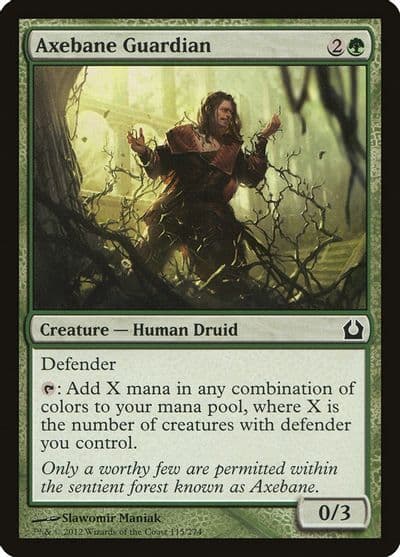 Axebane Guardian Return to Ravnica Magic card