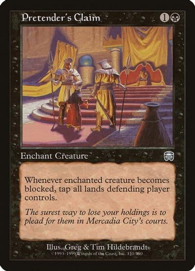 Pretenders Claim Mercadian Masques Magic card