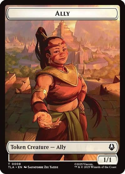 Ally 0008 Clue 0016 Double Sided Token Avatar: The Last Airbender Magic card