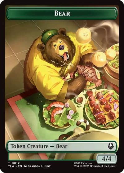 Bear Food 0020 Double Sided Token Avatar: The Last Airbender Magic card