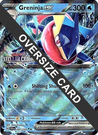Greninja ex (Stellar Crown Stamped) Jumbo Cards Pokemon card