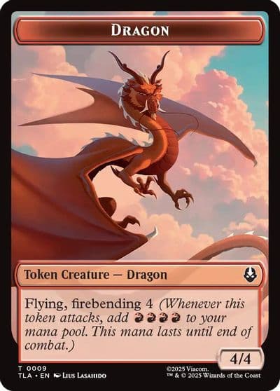 Dragon Food 0019 Double Sided Token Avatar: The Last Airbender Magic card