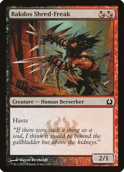 Rakdos Shred Freak Return to Ravnica Magic card