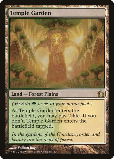 Temple Garden Return to Ravnica Magic card