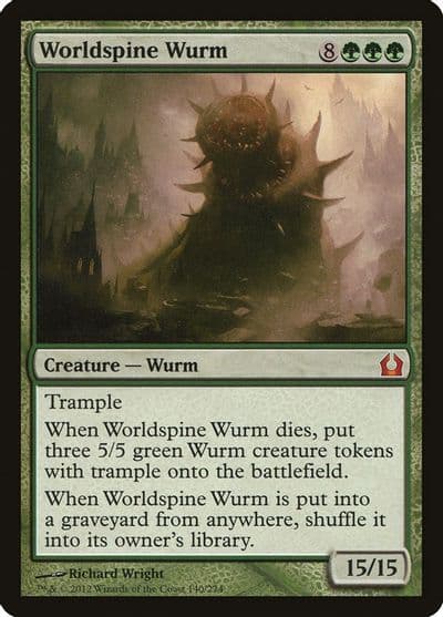 Worldspine Wurm Return to Ravnica Magic card