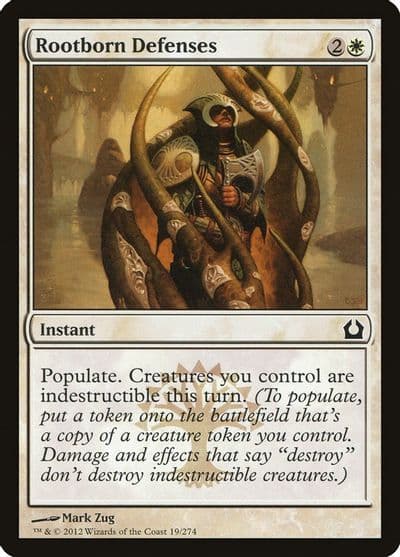 Rootborn Defenses Return to Ravnica Magic card