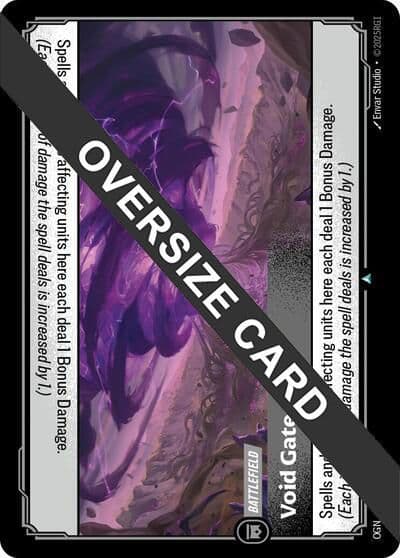 Void Gate Oversized Origins: Proving Grounds Riftbound card
