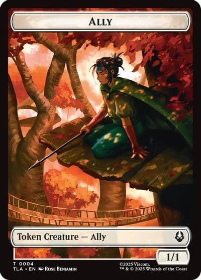 Ally 0004 Soldier 0011 Double Sided Token Avatar: The Last Airbender Magic card