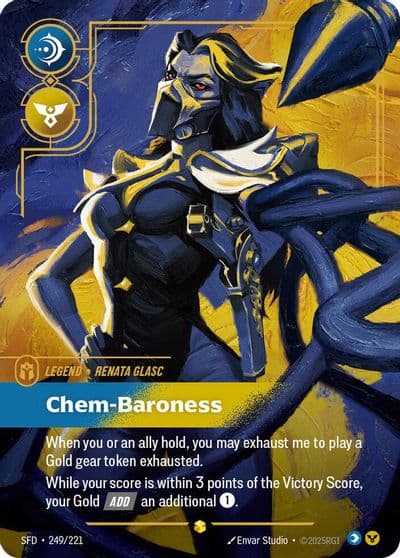 Renata Glasc Chem Baroness Overnumbered Spiritforged Riftbound card