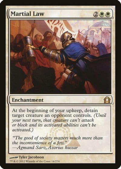 Martial Law Return to Ravnica Magic card