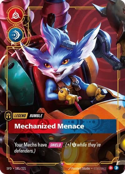 Rumble Mechanized Menace Spiritforged Riftbound card