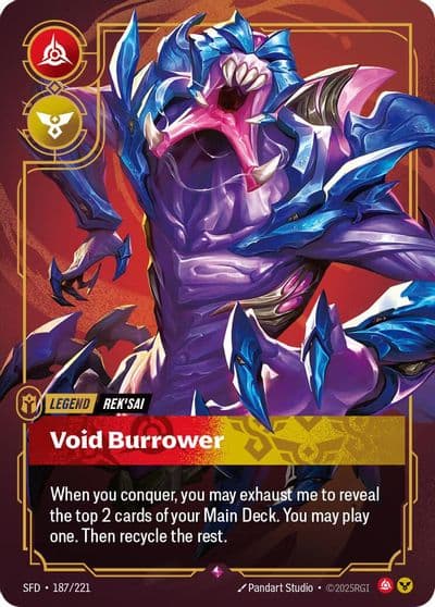 Reksai Void Burrower Spiritforged Riftbound card
