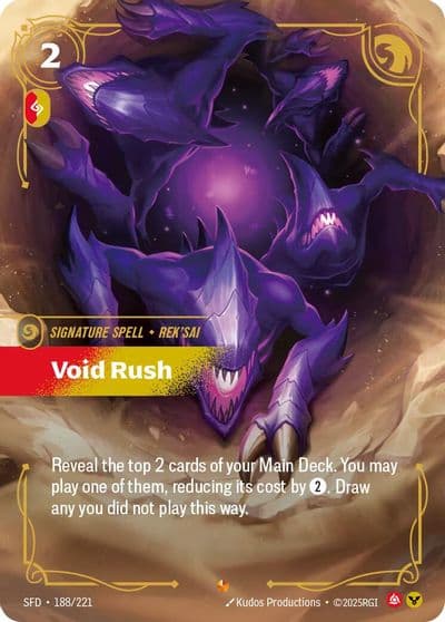 Void Rush Spiritforged Riftbound card