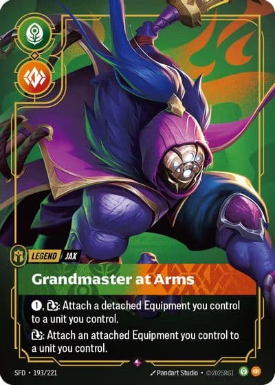 Jax Grandmaster At Arms Spiritforged Riftbound card