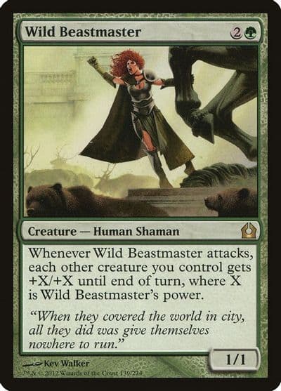 Wild Beastmaster Return to Ravnica Magic card