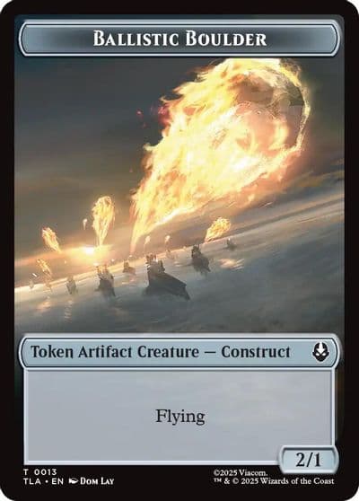 Ballistic Boulder Food 0019 Double Sided Token Avatar: The Last Airbender Magic card