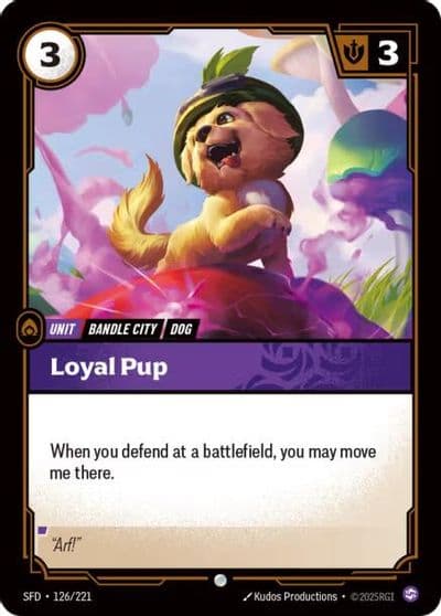 Loyal Pup Spiritforged Riftbound card