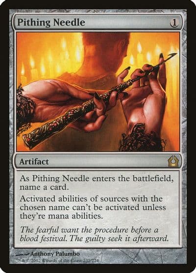Pithing Needle Return to Ravnica Magic card