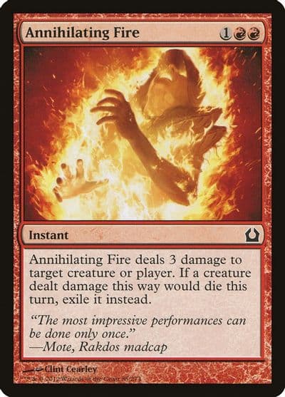 Annihilating Fire Return to Ravnica Magic card
