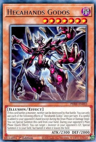 Hecahands Godos Phantom Revenge Yu-Gi-Oh! card