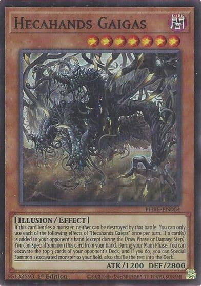 Hecahands Gaigas Super Rare Phantom Revenge Yu-Gi-Oh! card