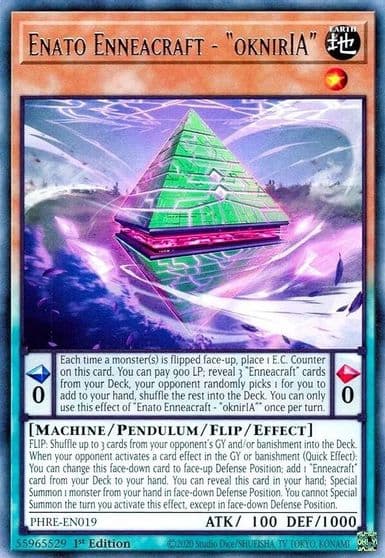 Enato Enneacraft oknirIA Phantom Revenge Yu-Gi-Oh! card